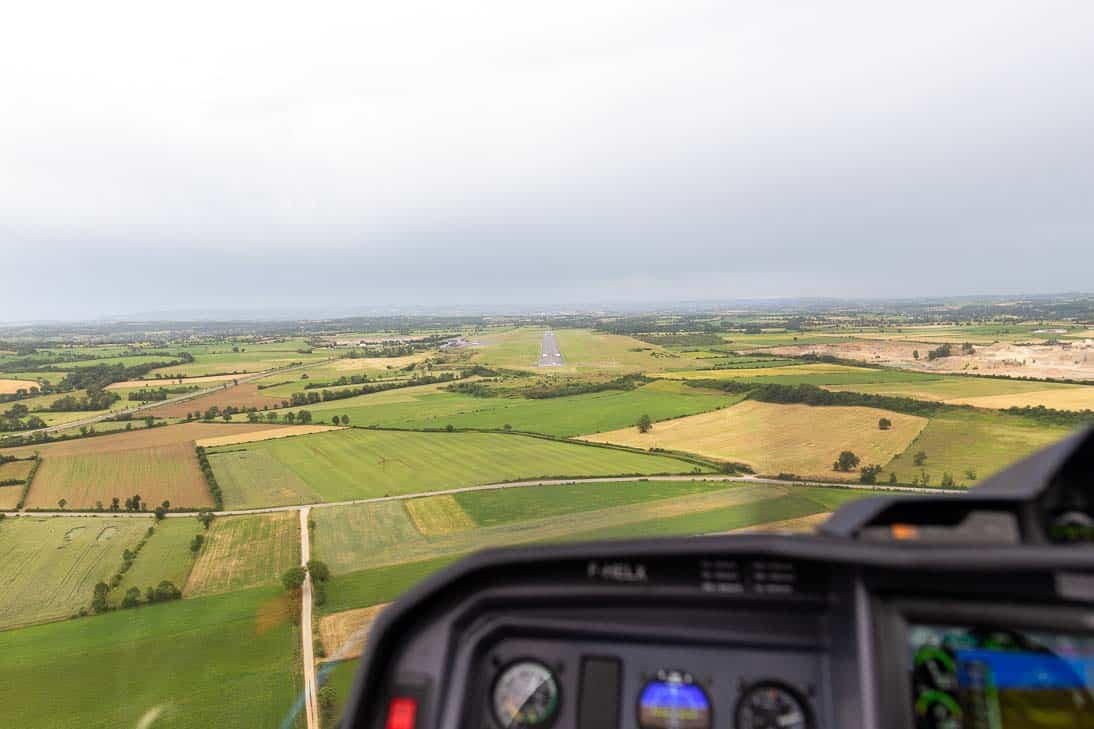 Vue du cockpit de l'Elixir en finale