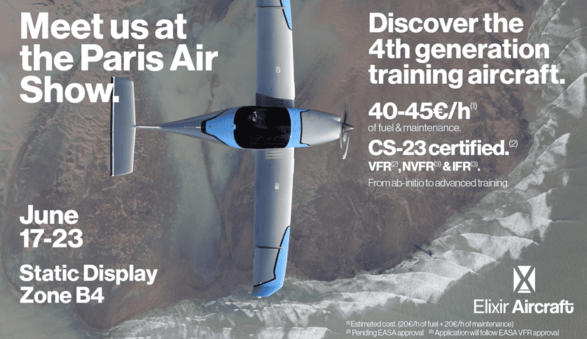 Meet the Elixir Aircraft team at Paris Air Show and discover the 4th generation training aircraft.