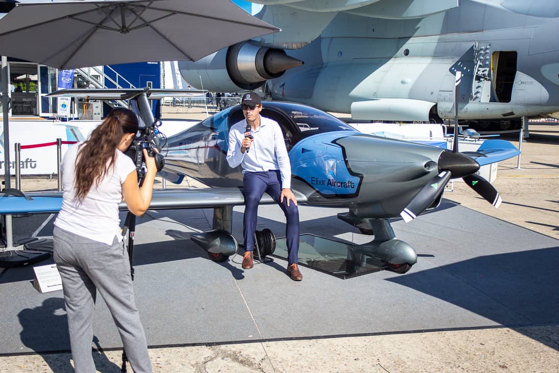 Cyril Chapenois, COO and co-founder of Elixir Aircraft during an interview