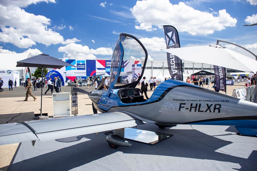 The Elixir on the static display at the Paris Air Show