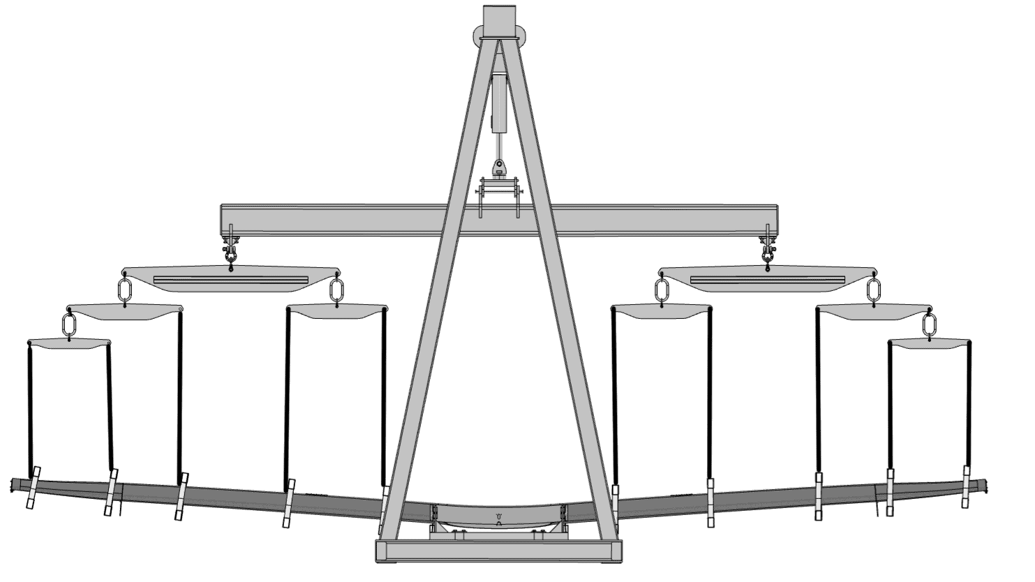 Front view of the test bench.